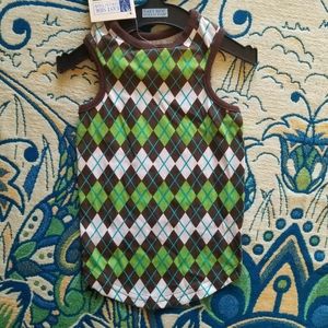 🐾NWT S/M Andover Argyle Tank East Side Collection